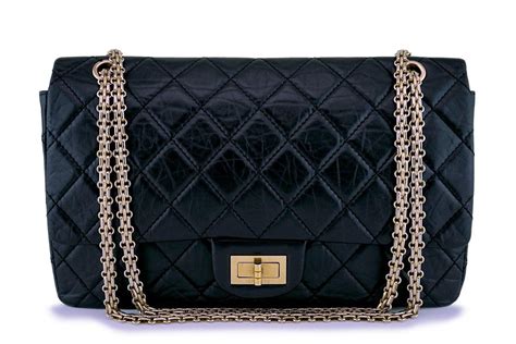 chanel black on black reissue|coco chanel reissue bag.